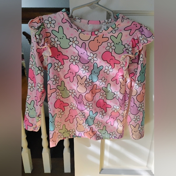 Cute Mila & Rose Outfit Peep Shirt with Overall Suede-like Dress - Picture 2 of 6